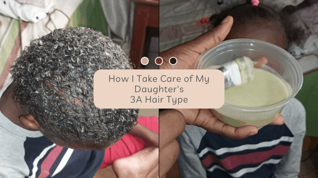 how I take care of my daughter’s 3A curly hair type